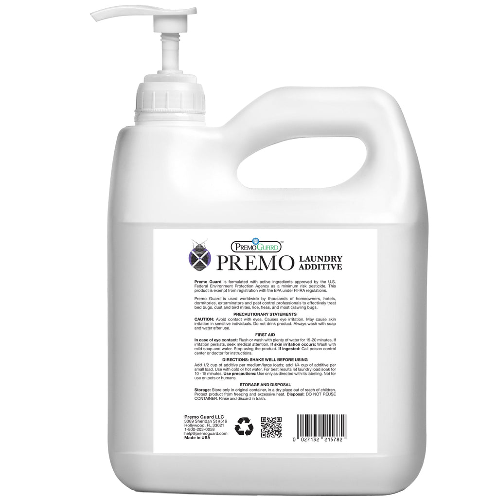 Bed Bug & Mite Killer Laundry Additive - All Natural Non-Toxic - By Premo Guard