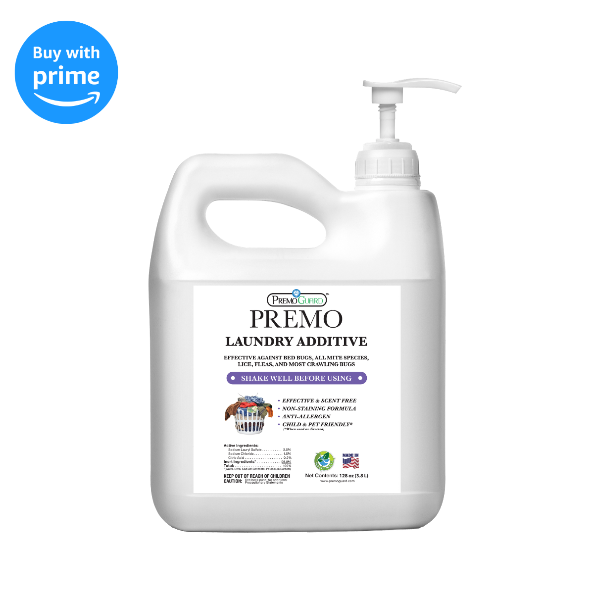 Bed Bug Laundry Additive - All Natural Non-Toxic Mite Killer