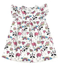 Uni-Panda Fantasy Milk Silk Flutter Dress