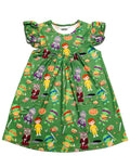 Turtle Brothers Flutter Milk Silk Dress