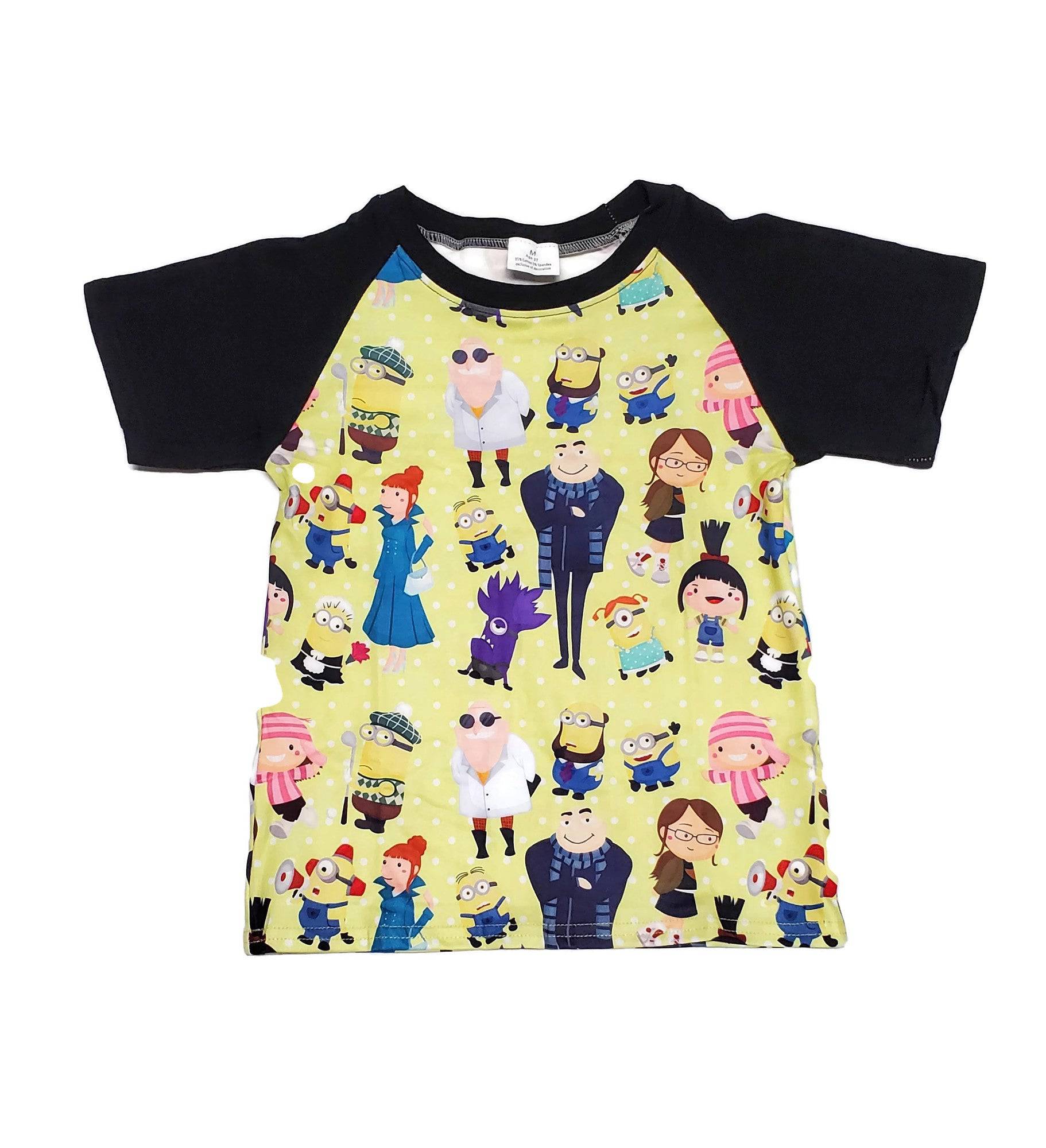 Despicable Inspired Milk Silk Raglan