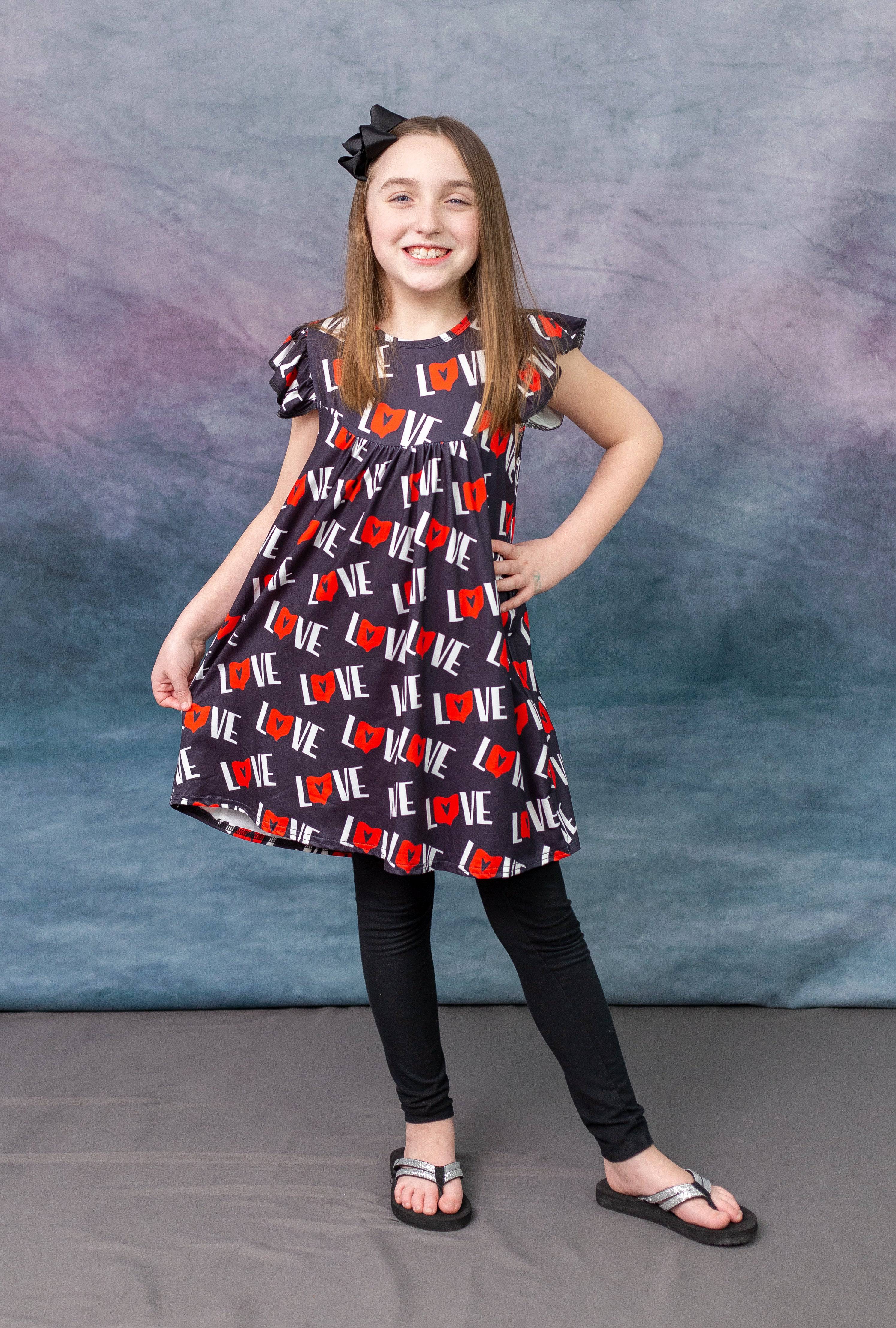 Ohio Milk Silk Flutter Dress