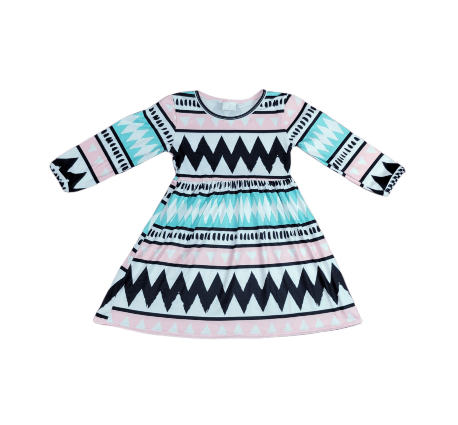 The 80s Called Long Sleeve Milk Silk Dress