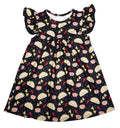 Taco Flutter Milk Silk Dress