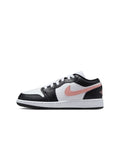 Air Jordan Big Kids 1 Low - White/Rustic Pink