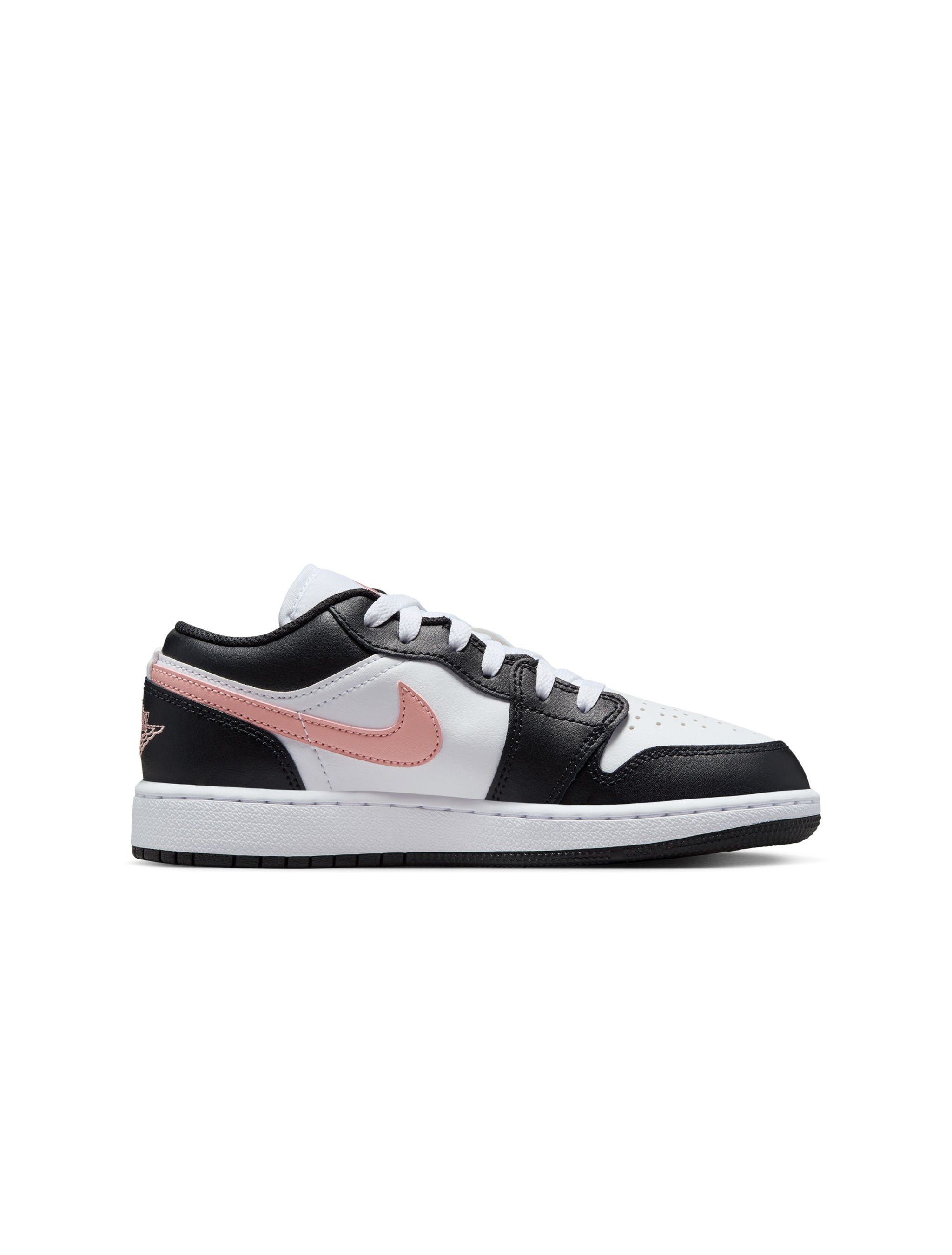 Air Jordan Big Kids 1 Low - White/Rustic Pink