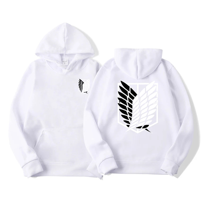 Attack on Titan Men's Hoodie, Anime Scout Regiment Military Division Hoodies Streetwear Pullover Hoodies Sweatshirt Clothes