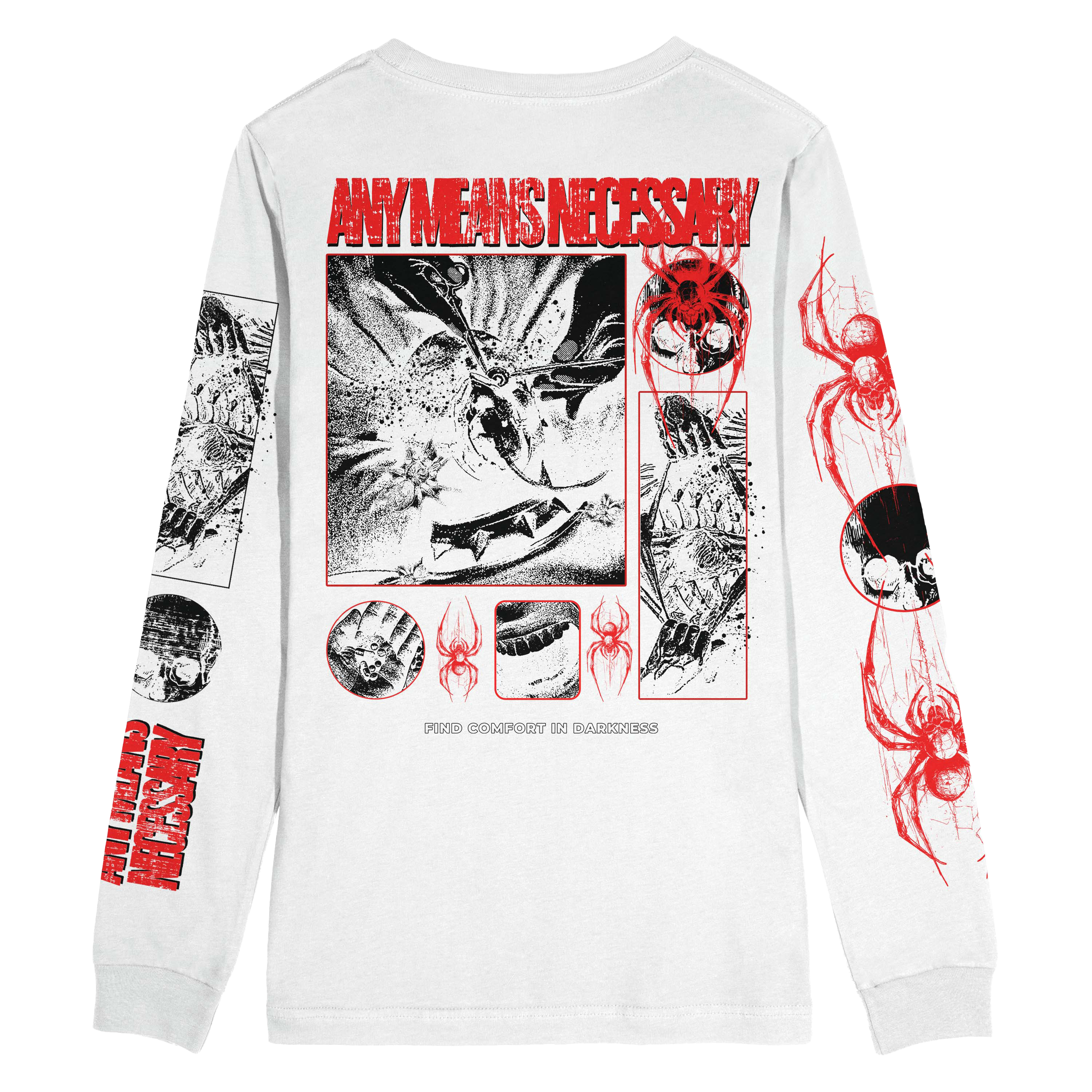 Death Weaver Long Sleeve T-Shirt White