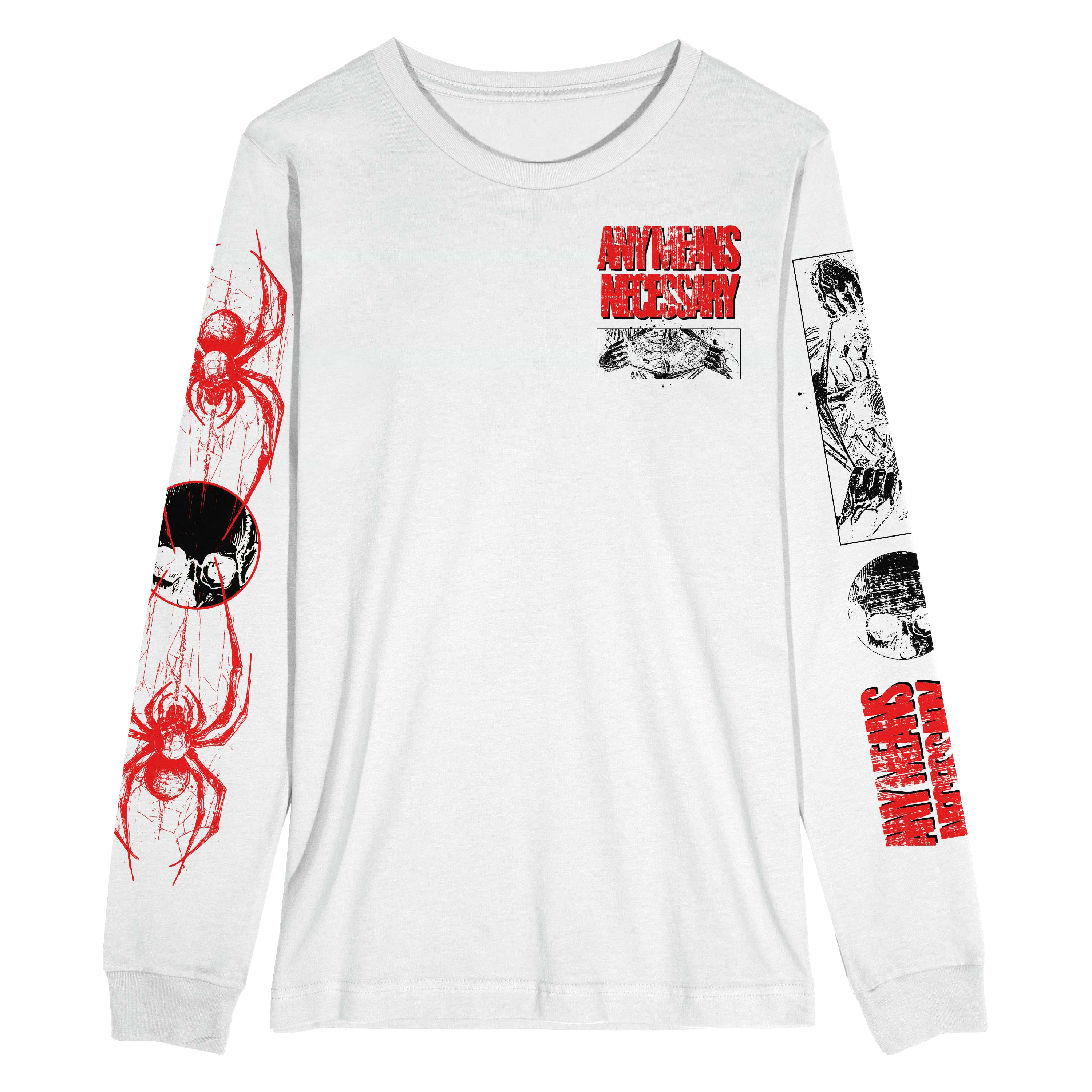 Death Weaver Long Sleeve T-Shirt White