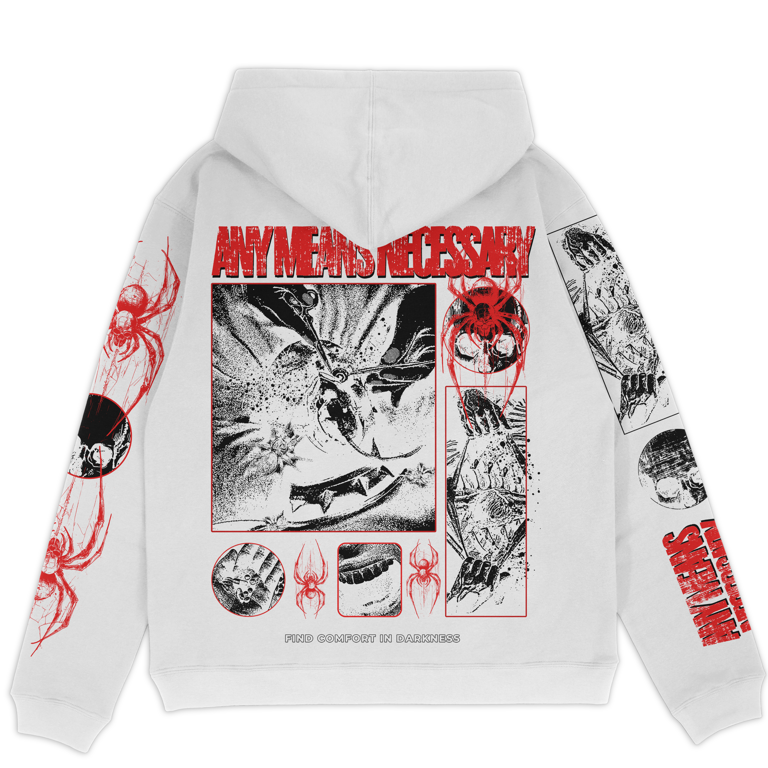 Death Weaver Pullover Hoodie White