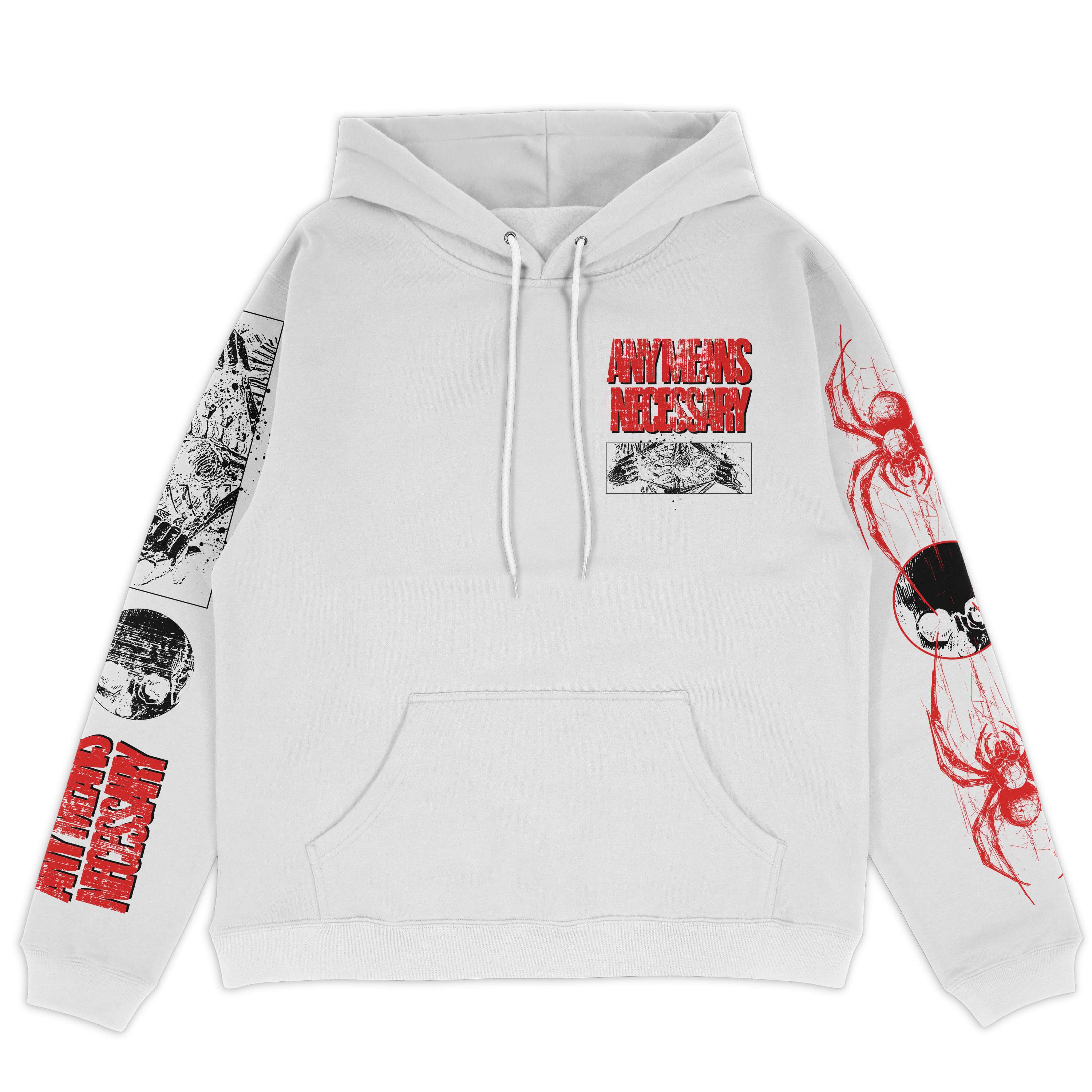 Death Weaver Pullover Hoodie White
