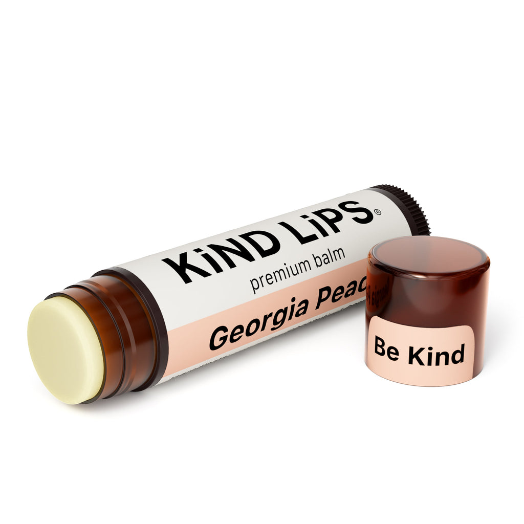 Kind Lips Organic Lip Balm Georgia Peach | Petroleum Free | Gluten Free | Made in USA