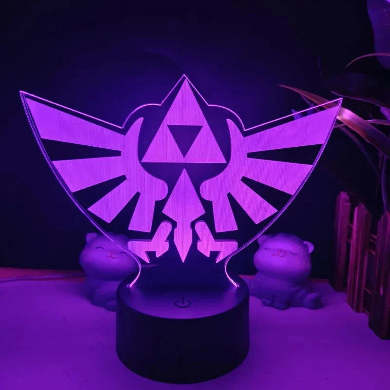 Legend of Zelda Night Lights Anime 3D Led Lamp Link Tears Of The Kingdom Lighting Bedroom Decoration
