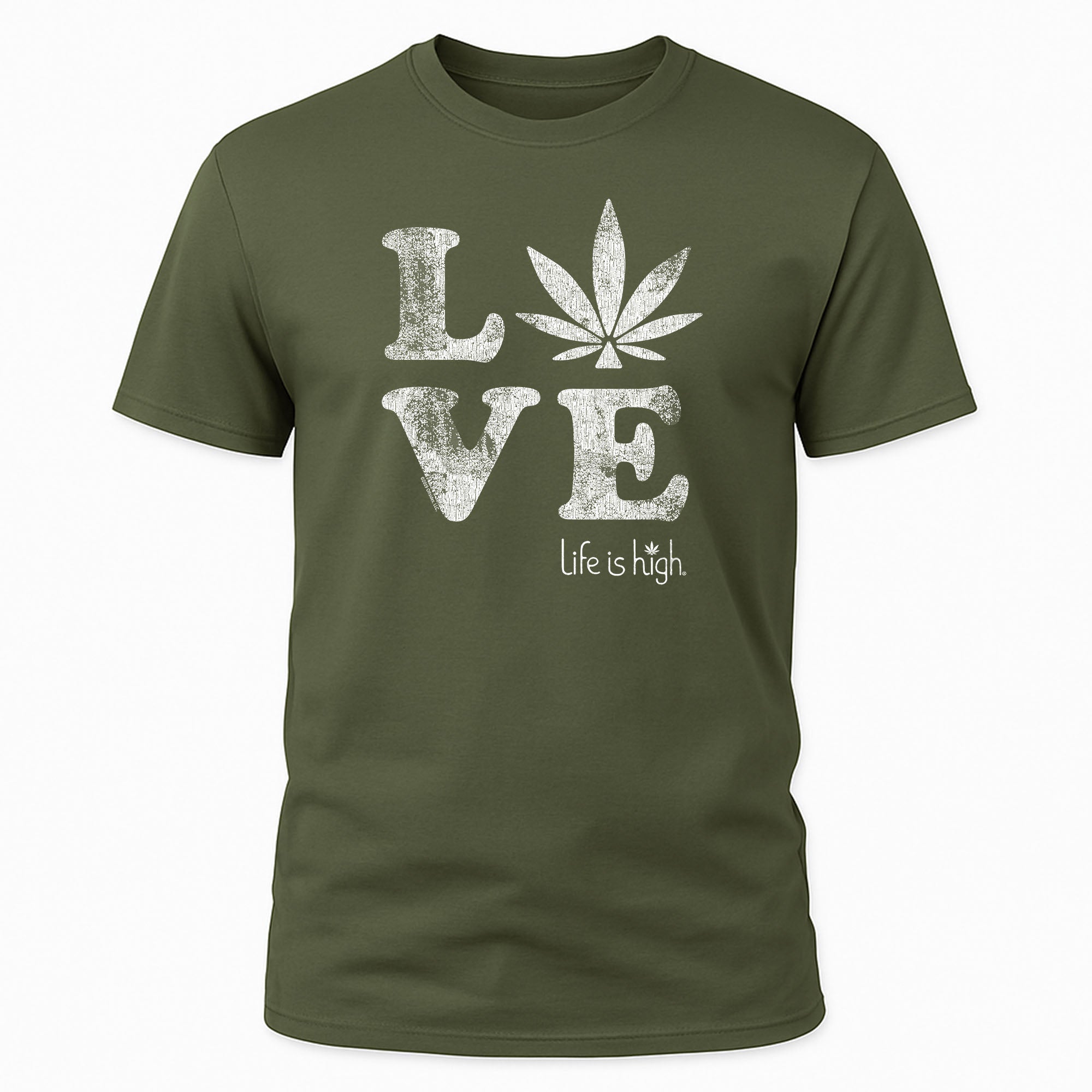 LOVE (Distressed Leaf O)
