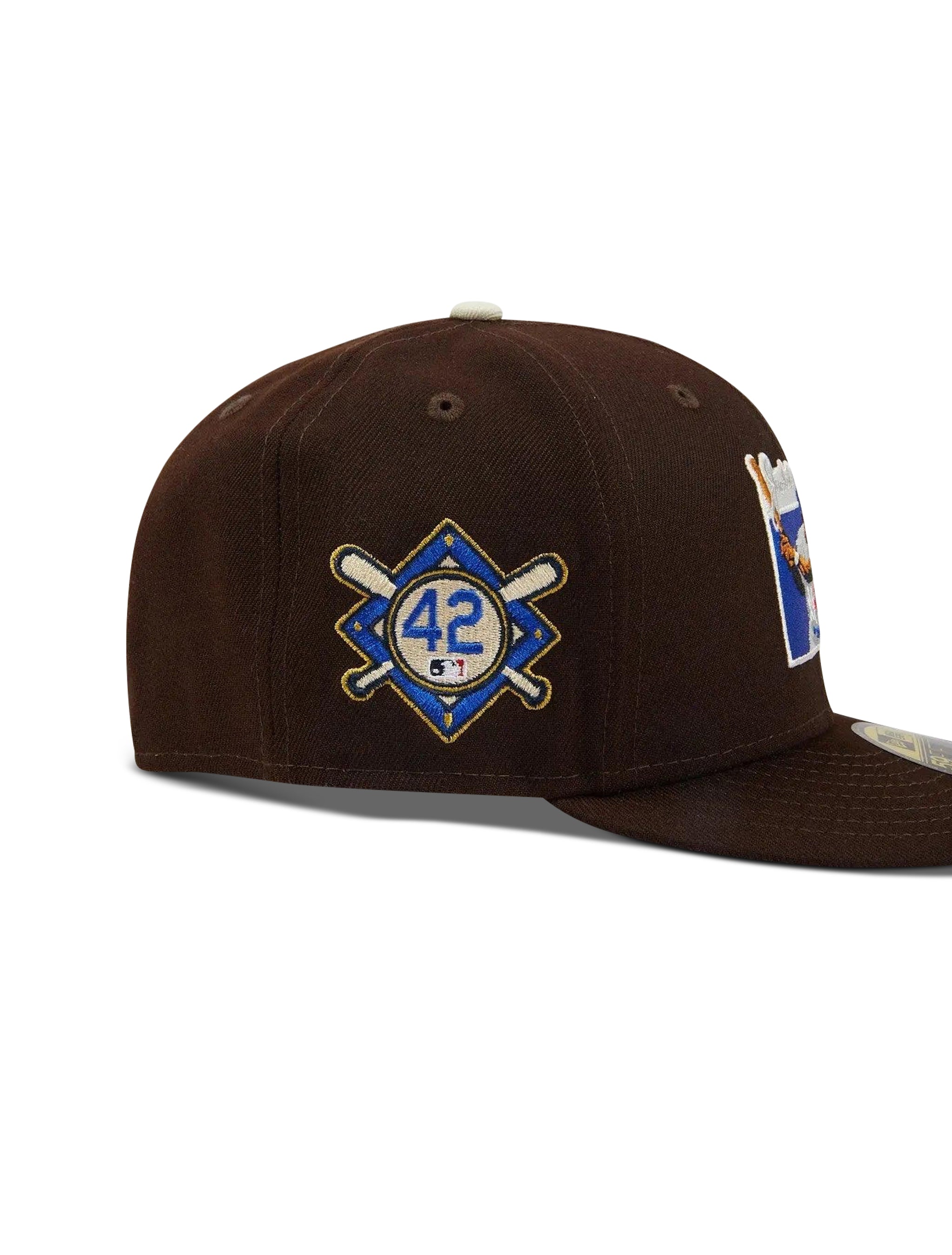 New Era 5950 LA Dodgers Jackie Robinson 75 Years Hat - Brown