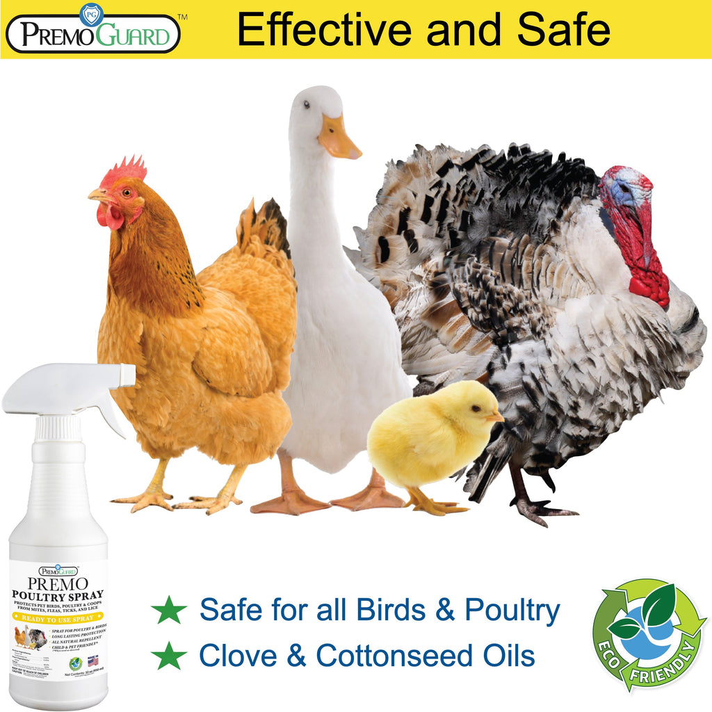 Poultry Spray - Plant Based All Natural Non-Toxic - By Premo Guard