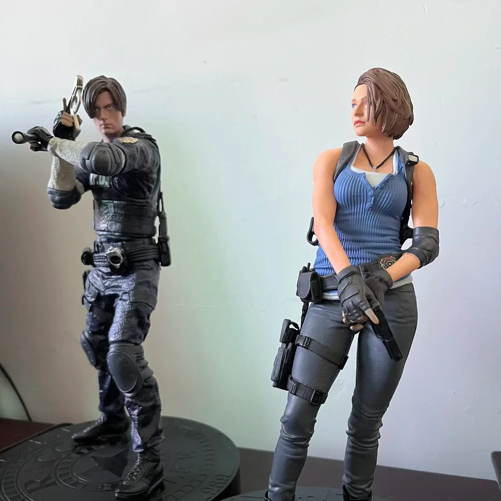Ada Wong, Jill Valentine, Leon Scott Kennedy Figure, Resident Evil Anime Gaming Figurines 13 in