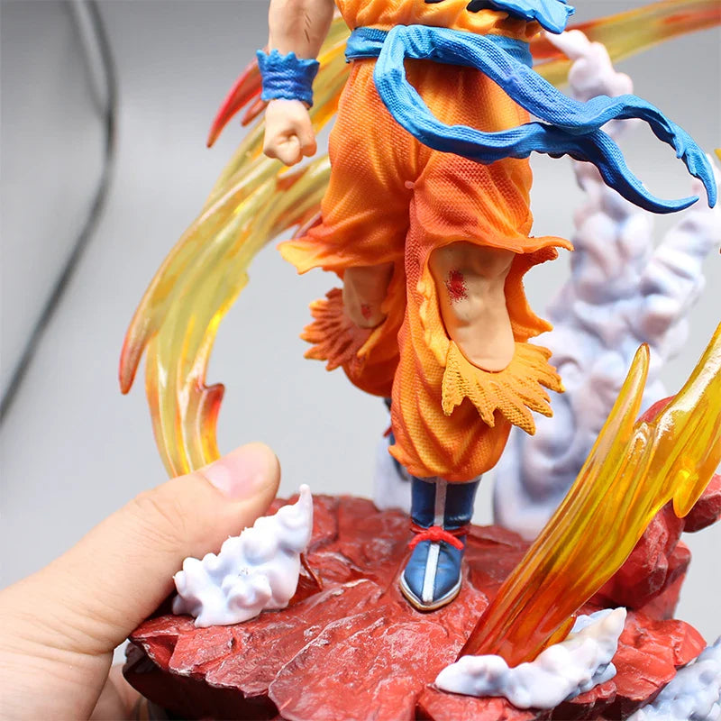 Super Saiyan SSJ Goku Anime Figure, Dragon Ball Z Figurine Action Figurines 27 CM