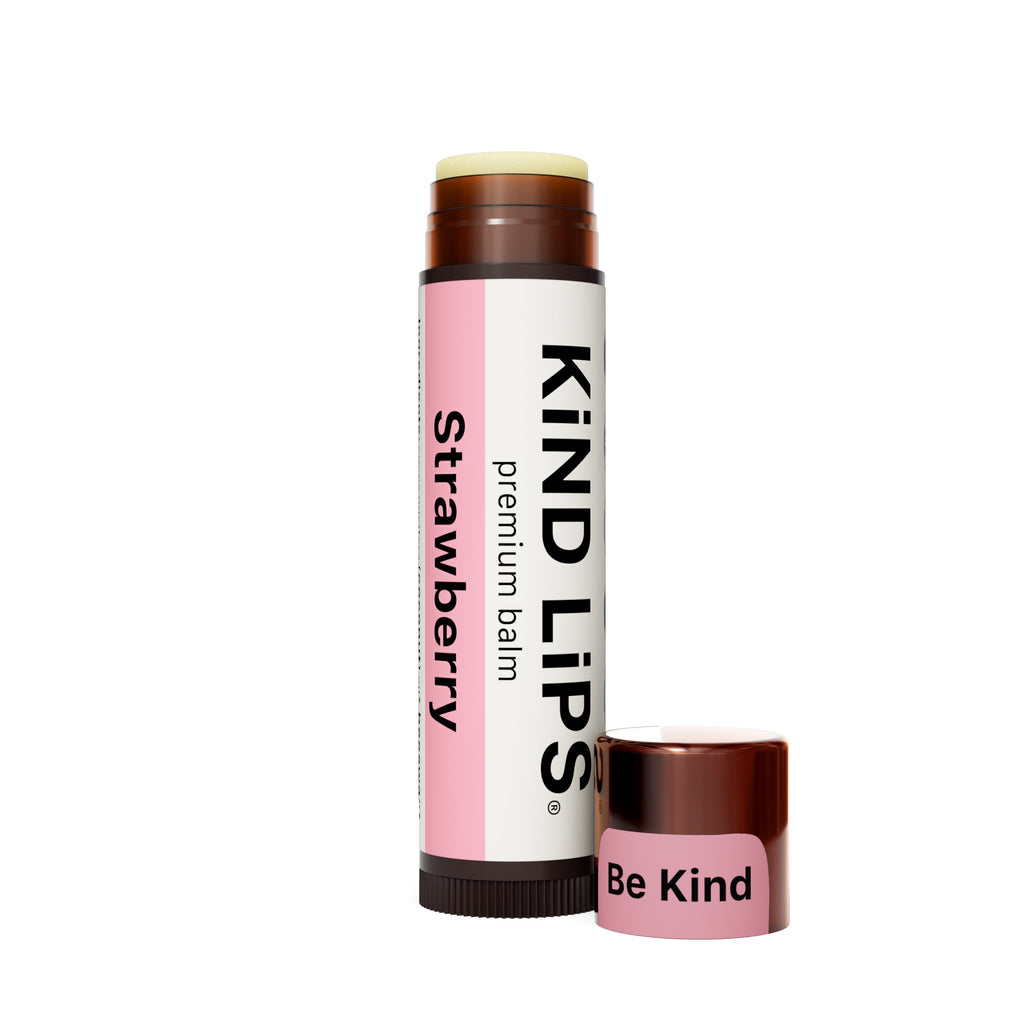 Kind Lips Organic Lip Balm Strawberry | Petroleum Free | Gluten Free | Made in USA