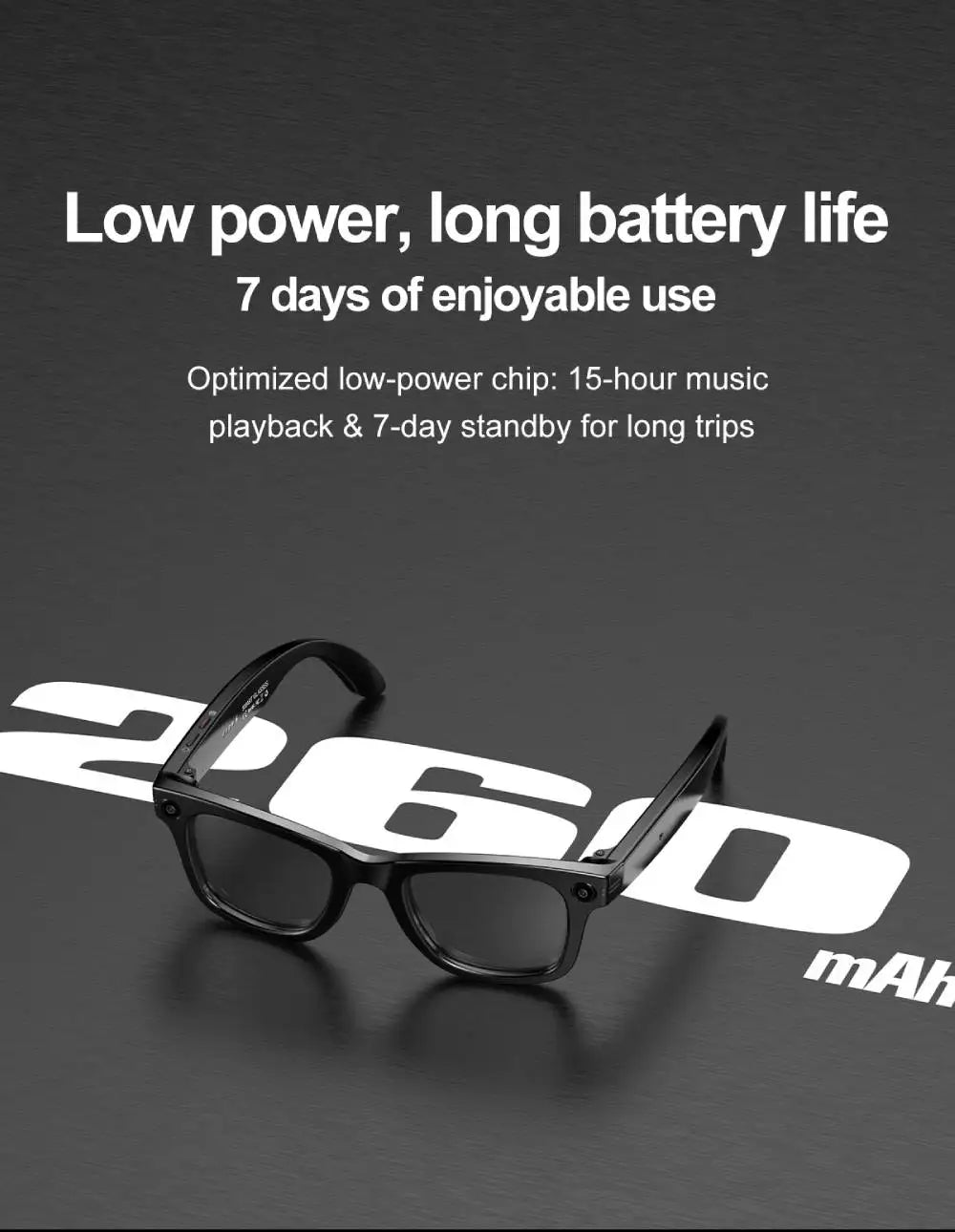 LIGE Smart Glasses Photography Video AI Intelligent Interactive Translation IOS Andirod Glasses