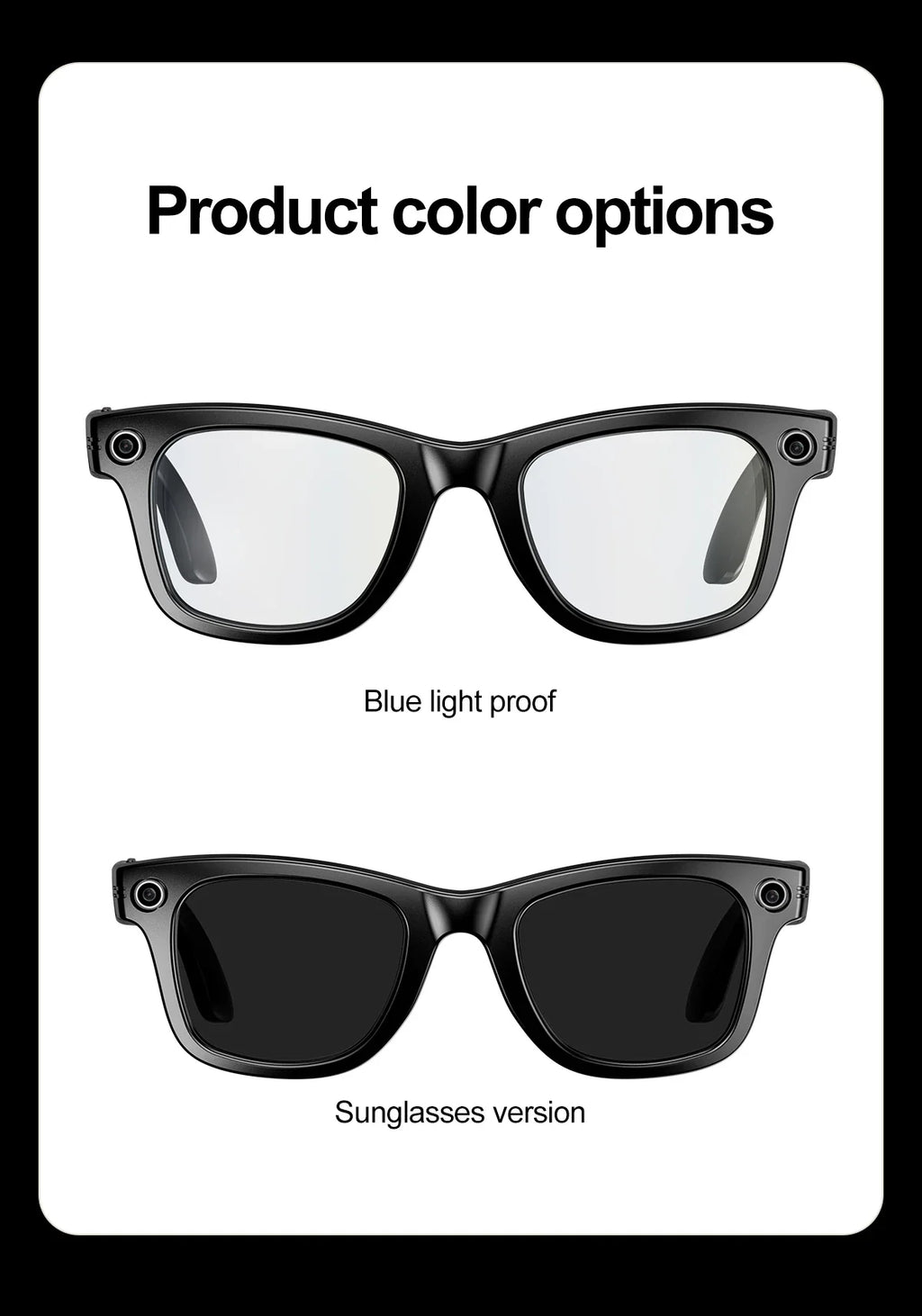 LIGE Smart Glasses Photography Video AI Intelligent Interactive Translation IOS Andirod Glasses