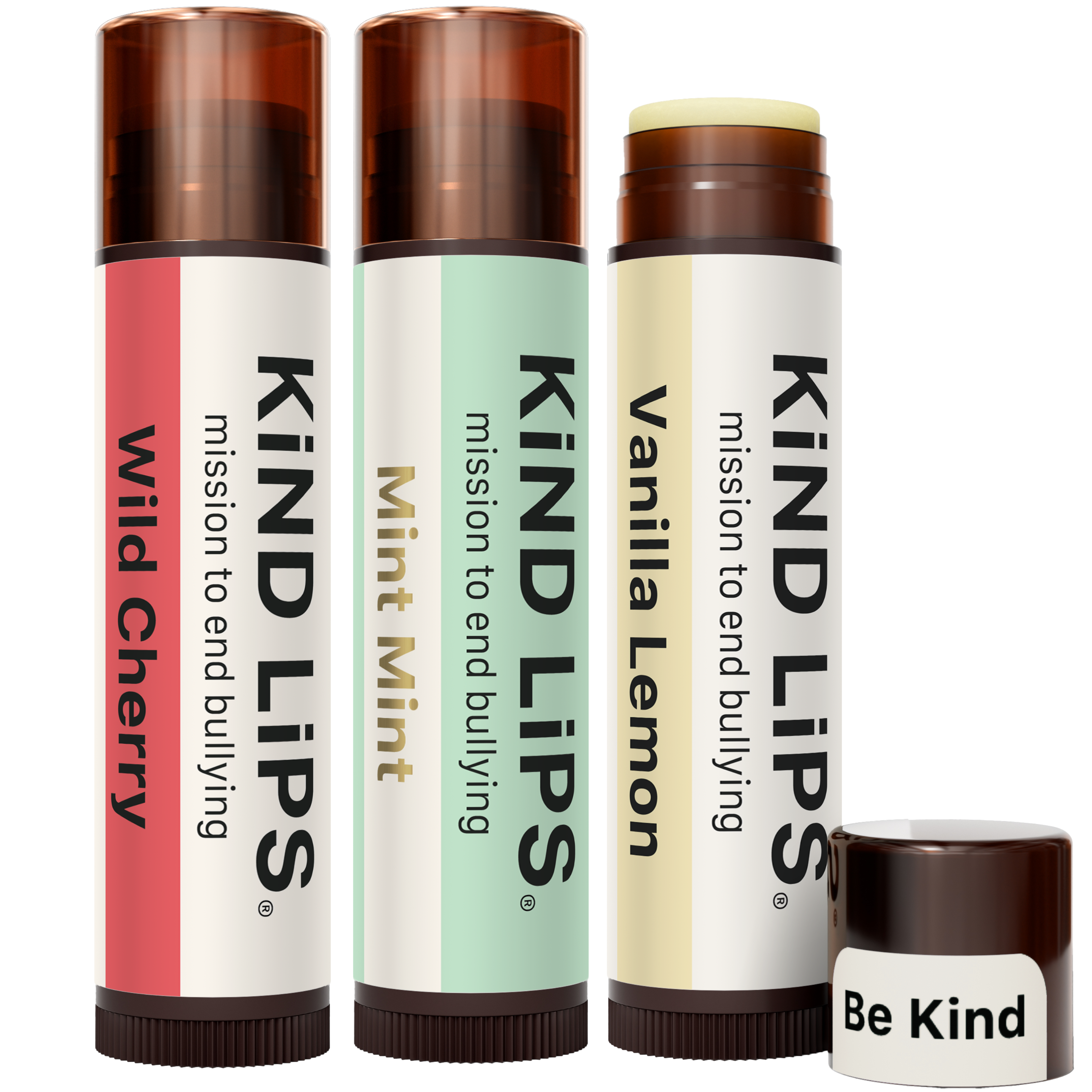 Kind Lips Organic Lip Balm Variety 3 Pack | Multiple Flavors | Made in USA