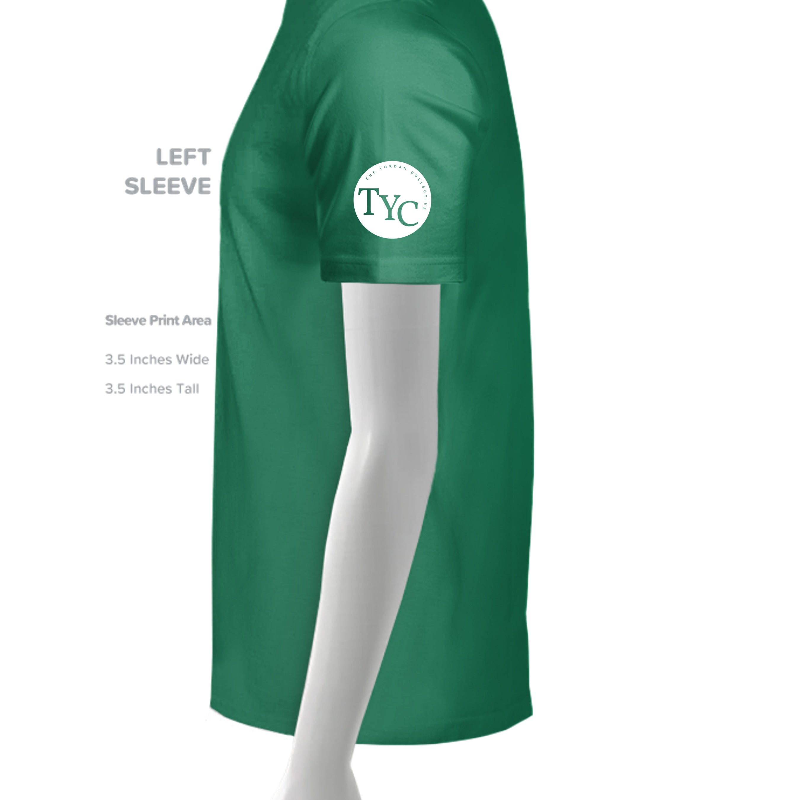 Kelly Green - YST350 - SLEEVE_LEFT