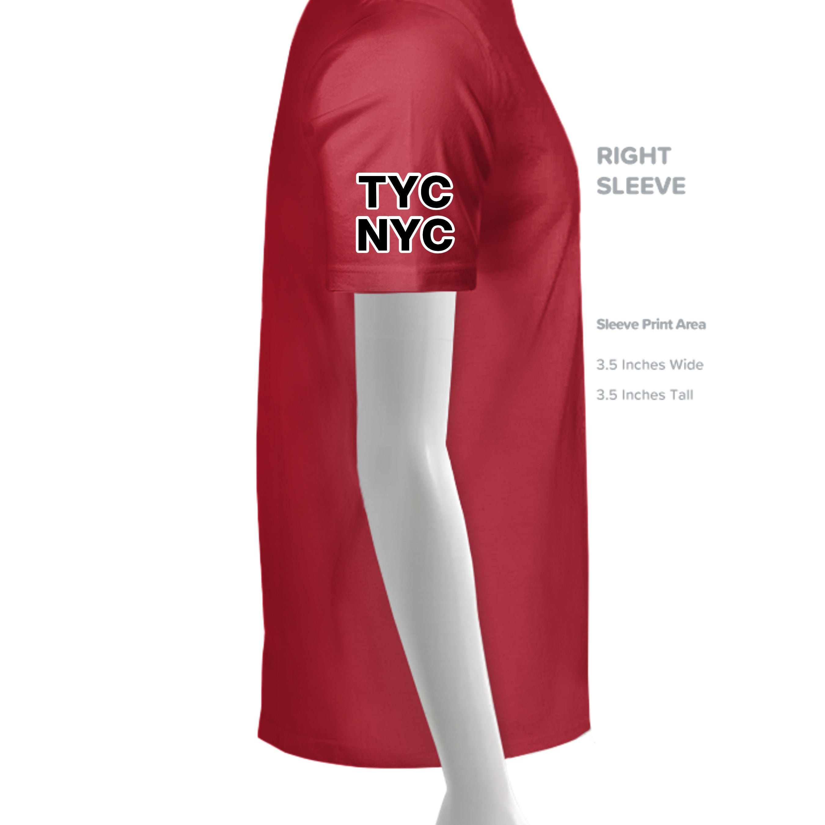 True Red - YST350 - SLEEVE_RIGHT